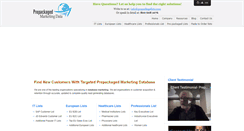 Desktop Screenshot of prepackagelists.com